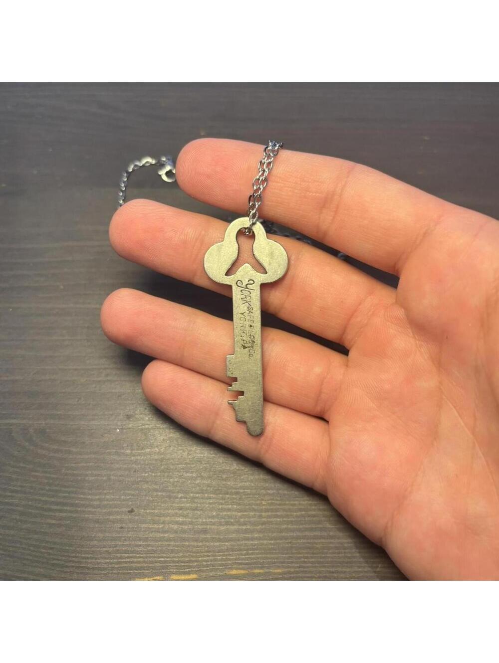 Vintage Safety Deposit Box Key Necklace